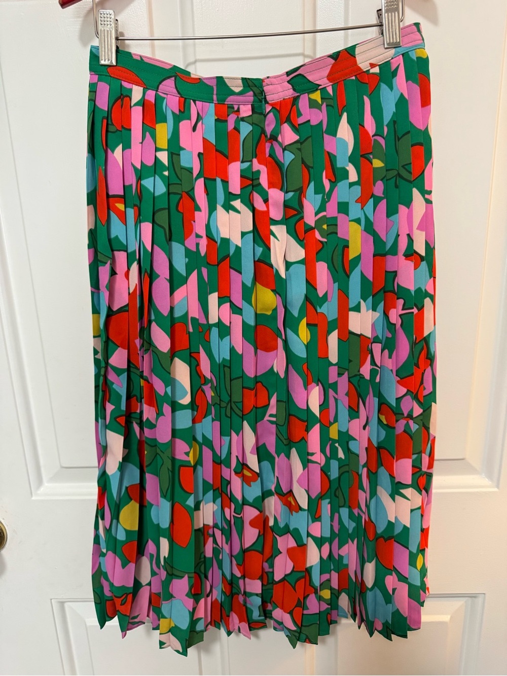 NWT J. Crew Pleated Midi Skirt in Confetti Floral Women’s Size 2 $118 - Picture 6 of 10